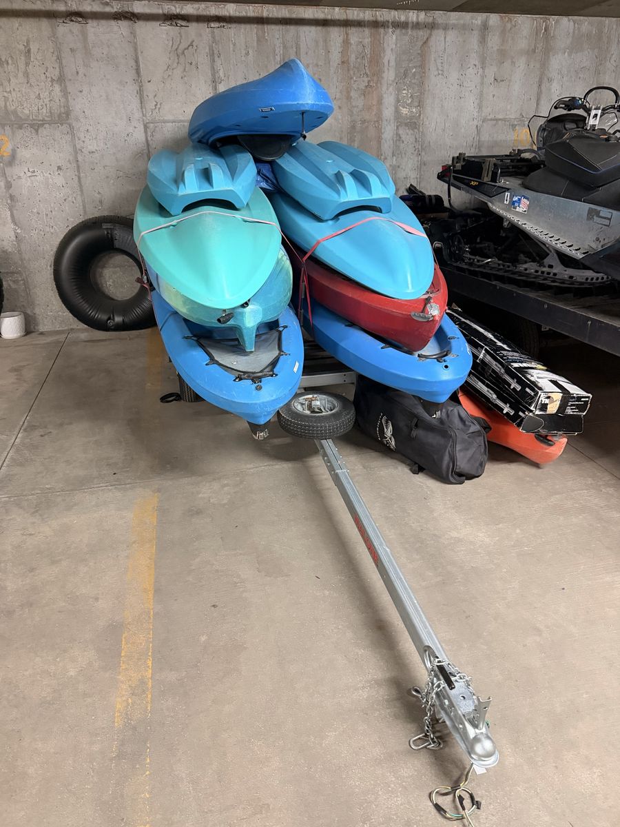 Kayaks + trailer 