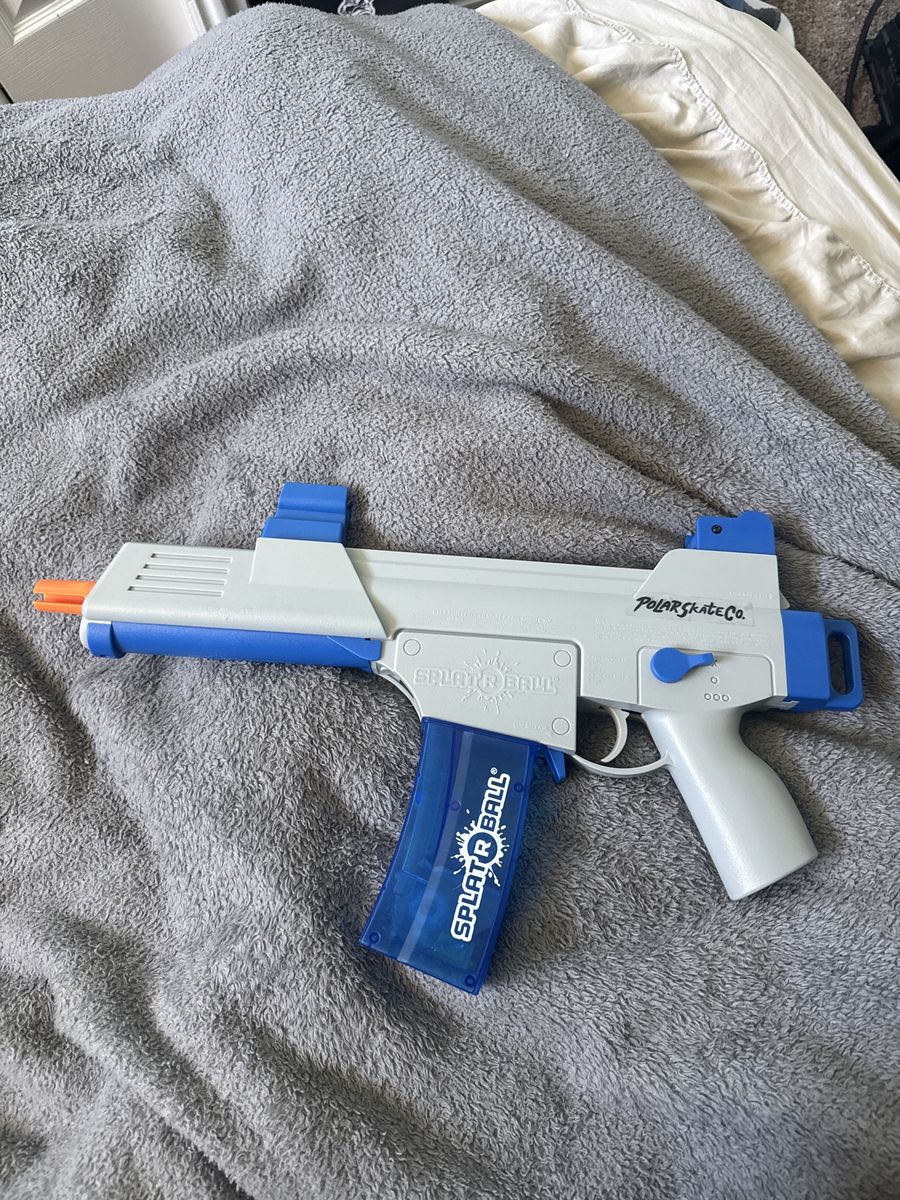 SplatRBall  SB1200 Water Bead Blaster - Grey & Blue Gel Blaster Toy Gun