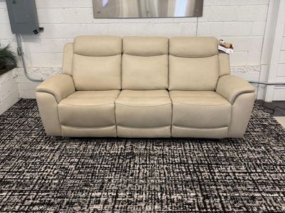 COSTCO SANDERS LEATHER POWER RECLINING SOFA W/ POWER HEADRESTS!!