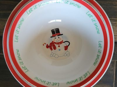 Christmas/Santa Serving Set