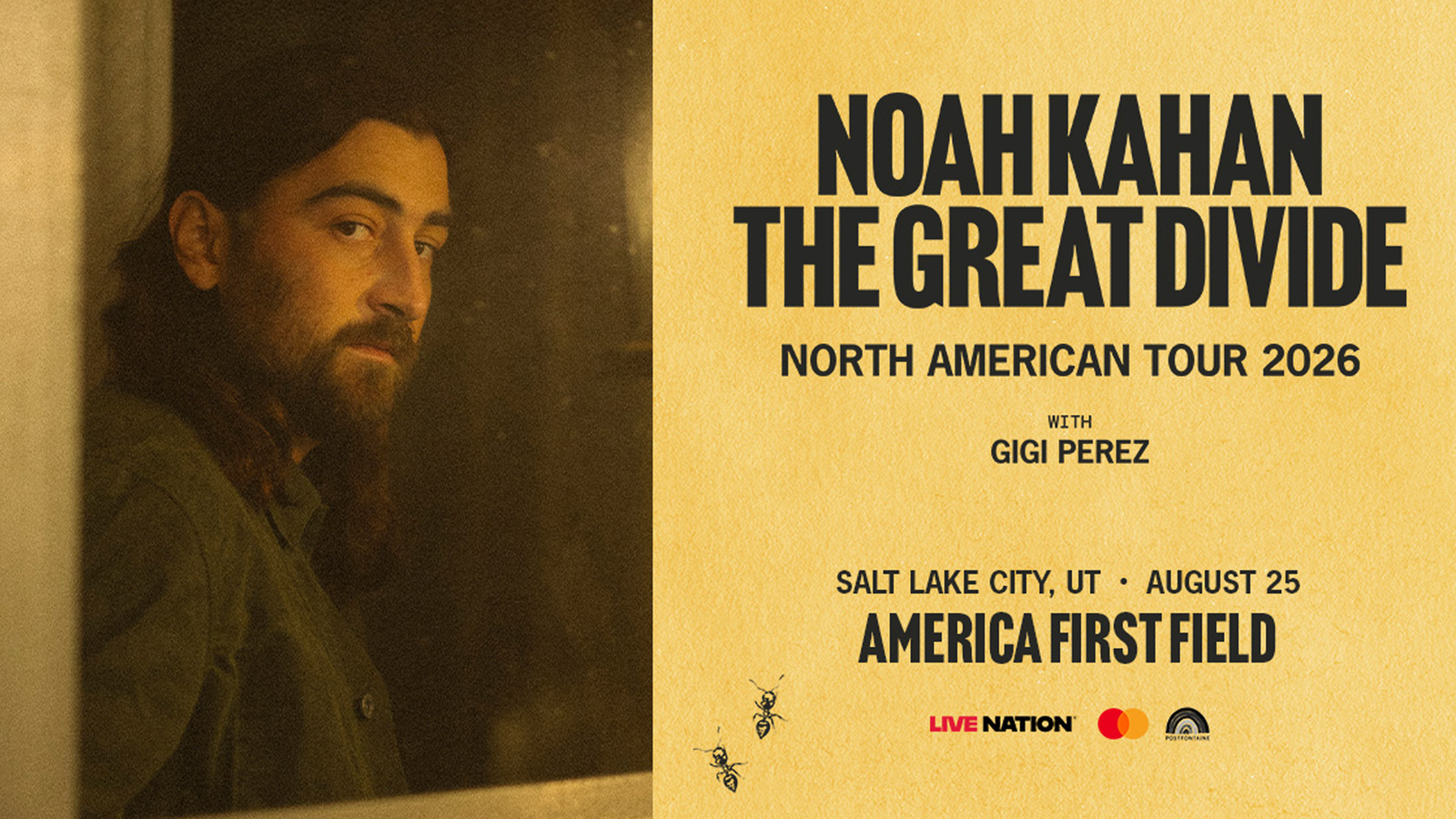 Noah Kahan - 2 tickets - Sandy, UT - August 25, 2026