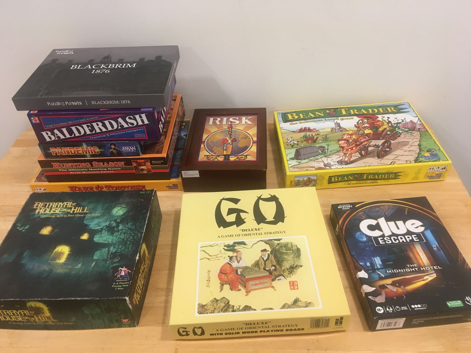 Assorted Board Games - Risk, Clue, Dungeons & Dragons, Pandemic, Balderdash, Betrayal at House on the Hill & More!