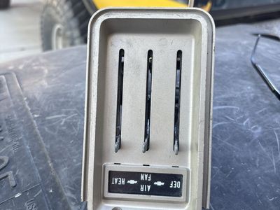 Vintage Chevrolet Truck Dash Heater & Climate Control Unit Bezel Assembly