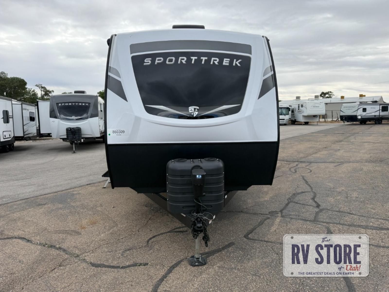 2026 Venture RV SportTrek ST327VIK Travel Trailer Bunkhouse|Front Bedroom|Kitchen Island|Outdoor Entertainment|Outdoor Kitchen