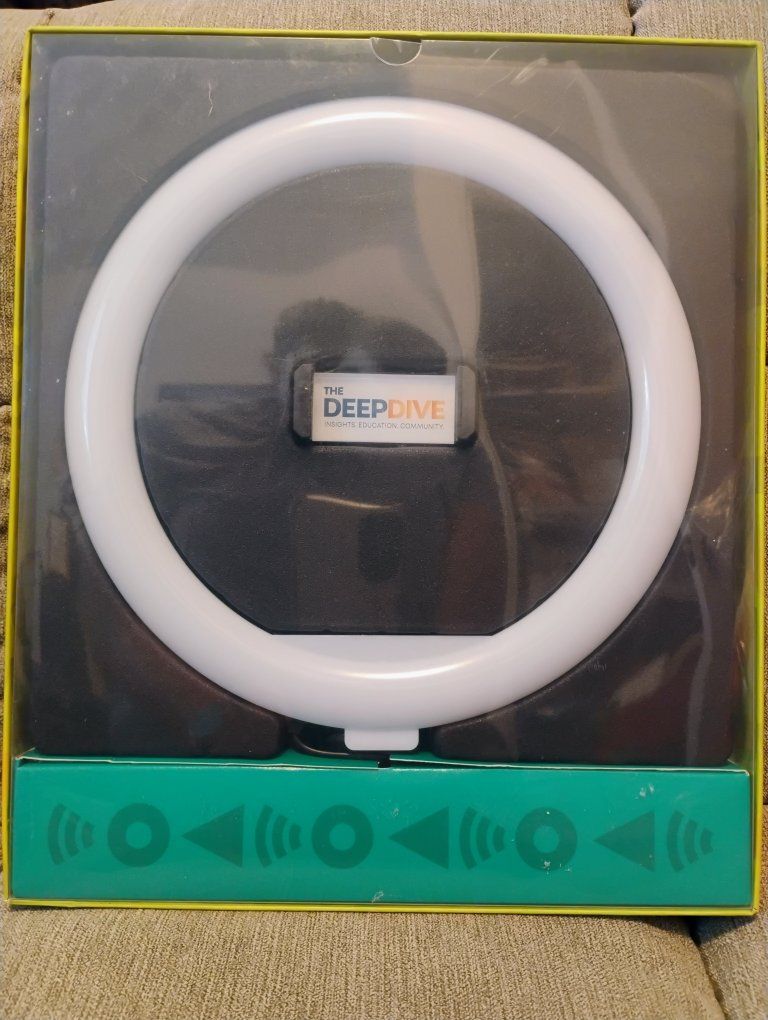 MC Lighty 10.5" LED Ring Light with Tripod & Phone Holder, 2700K-6500K Color Temp