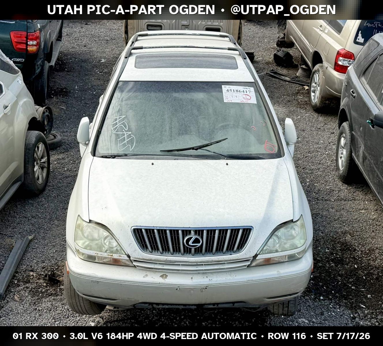 2001 Lexus RX 300 Parts - UTPAP Ogden