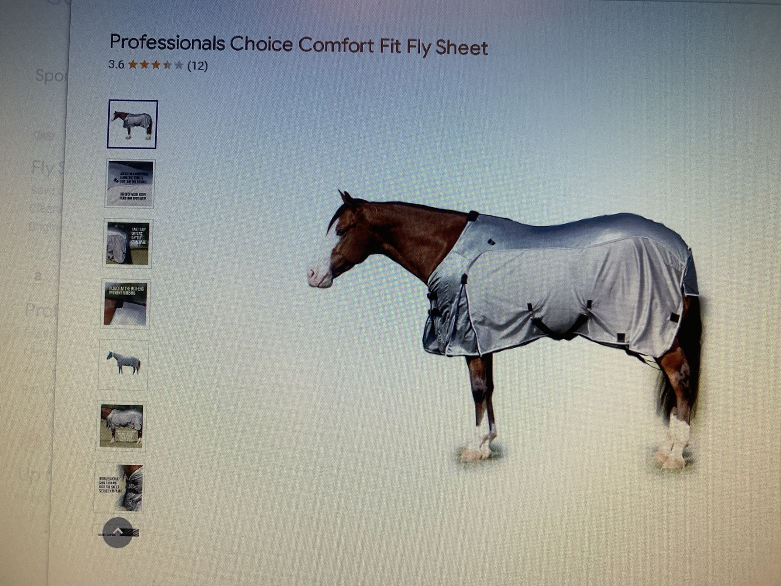 PC Comfort Fit Fly Sheet for horse