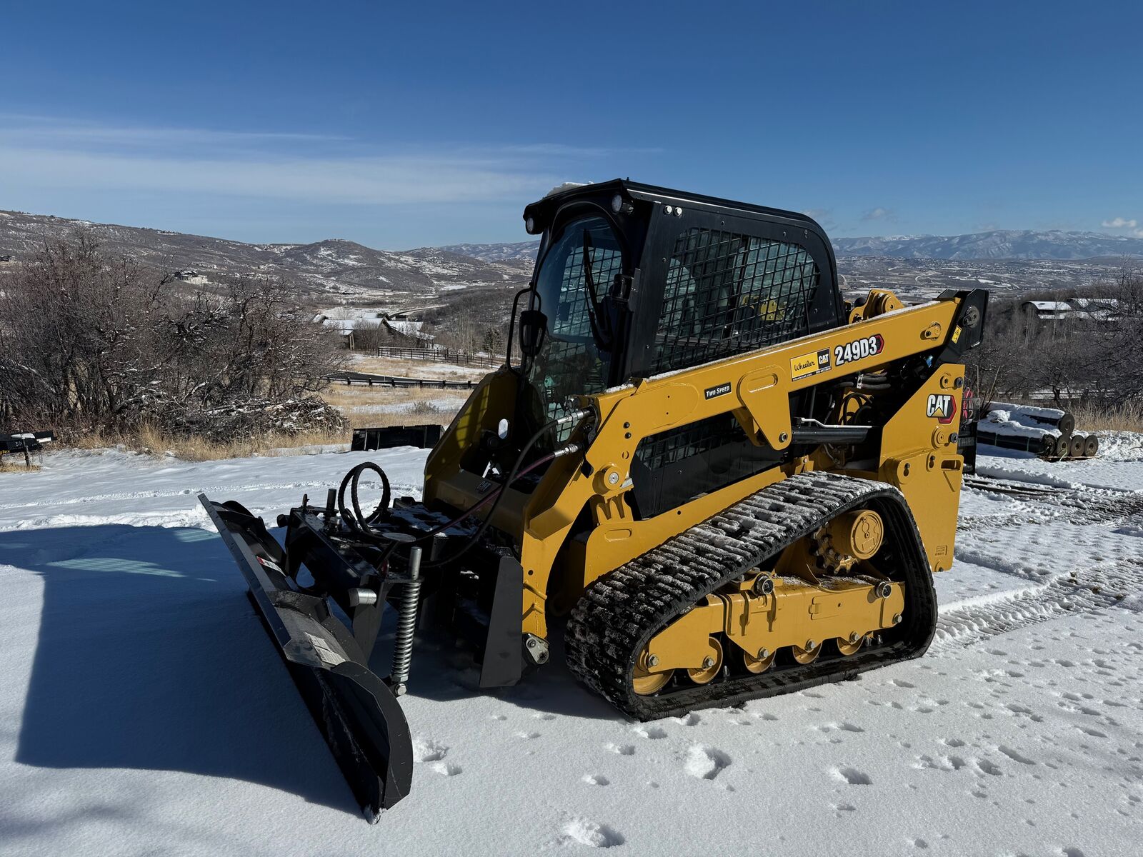 Skid Steer 84" Hydraulic Snow Plow