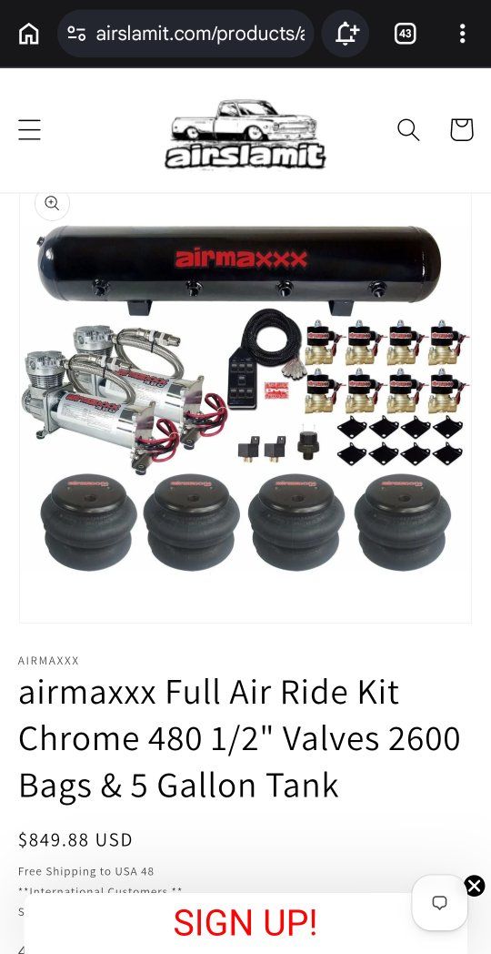 Airmaxxx air ride kit