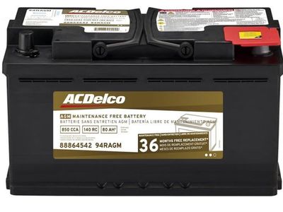 ACDelco Gold 94RAGM (88864542) 36 Month Warranty AGM BCI Group 94R Battery