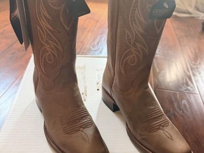 Shyanne Women's BBW198 Western Cowboy Boots, Brown Leather, Size 6M, Square Toe, Embroidered