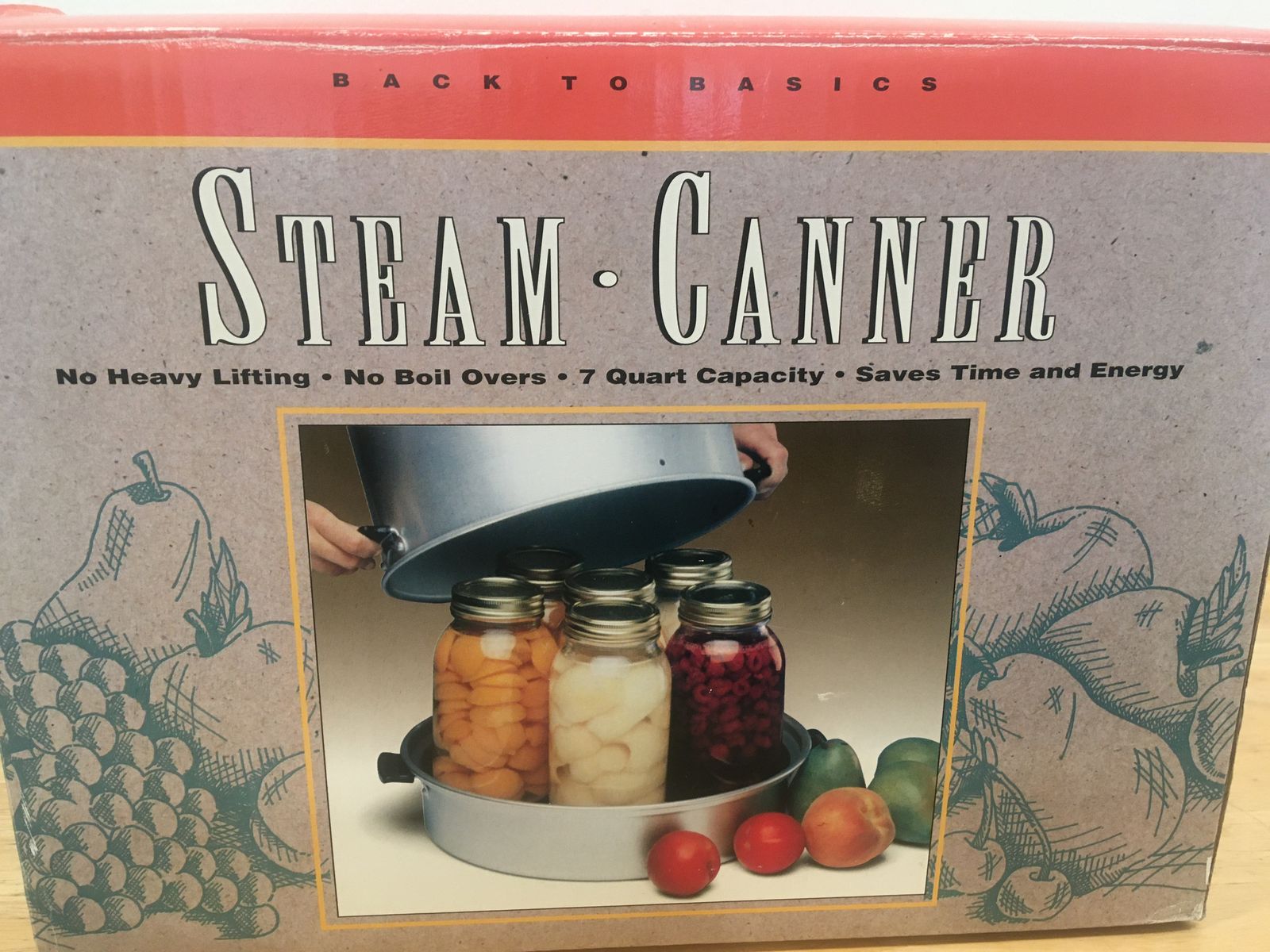Back To Basics Steam Canner 7 Quart Capacity Aluminum Canner Boxed