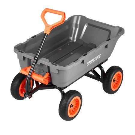 VEVOR Garden Dump Cart 800lbs, 90° Dump