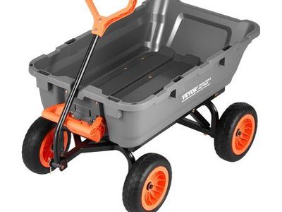 VEVOR Garden Dump Cart 800lbs, 90° Dump