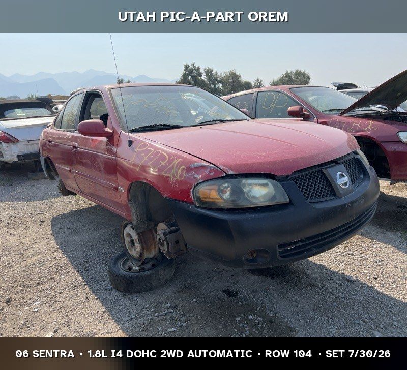 Just In! 2006 Nissan Sentra Parts - UTPAP Orem
