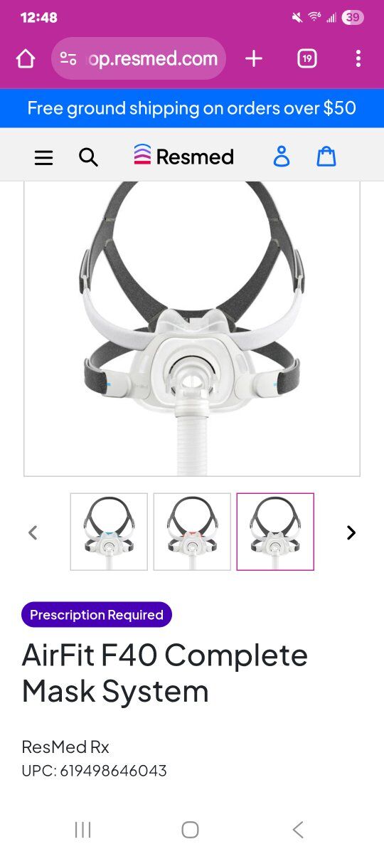 AirFit ResMed CPAP Mask Systems