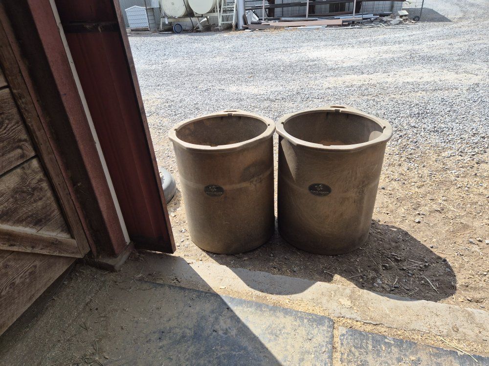 Porta-Grazer Slow Feeder Horse Tubs - Set of 2