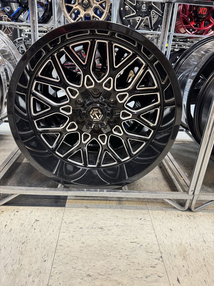 Terra Off road 20x10 Mid night black. Brand new set of 4 wheels.
