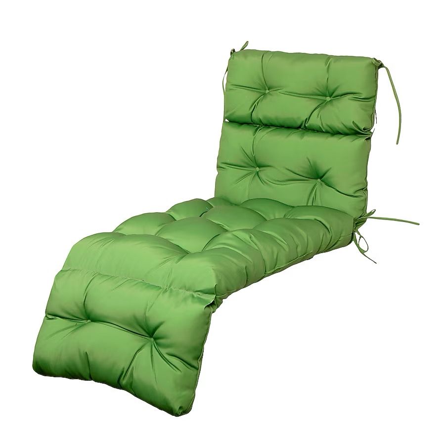 New Outdoor Chaise Lounge Cushion Kale Green ARTPLAN