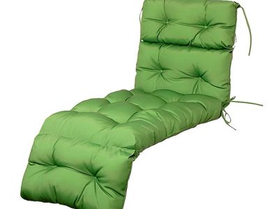 New Outdoor Chaise Lounge Cushion Kale Green ARTPLAN