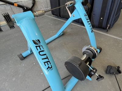 Deuter Indoor Bicycle Trainer Light Blue Magnetic Resistance