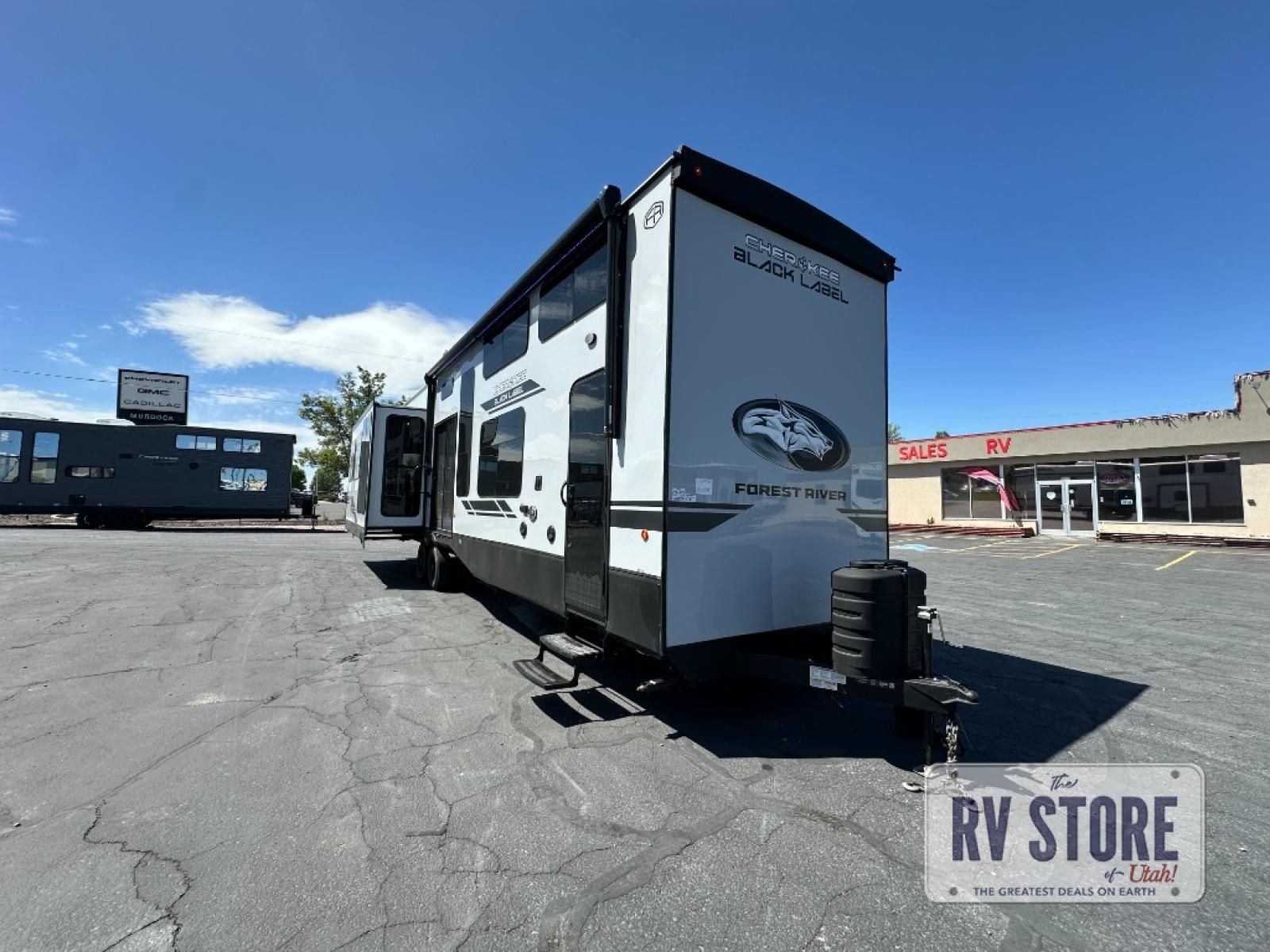 2026 Forest River RV Cherokee Timberwolf Black Label 39JMBL Destination Trailer Front Bath|Kitchen Island|Loft|Rear Living