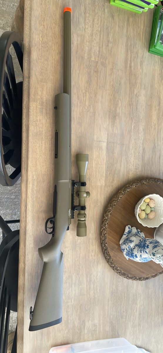 Airsoft Gun- Ammo, Ammo Loader,2 Mask, New Scope