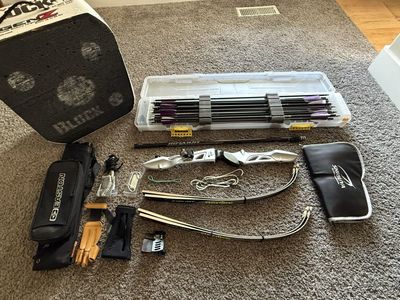 Galaxy Aspire Recurve Bow Set with, Sight, Stabilizer, Quiver, Arrows, Target and Accessories