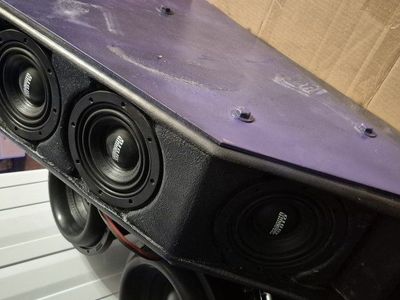 3 Sundown U6.5 subwoofers in custom box