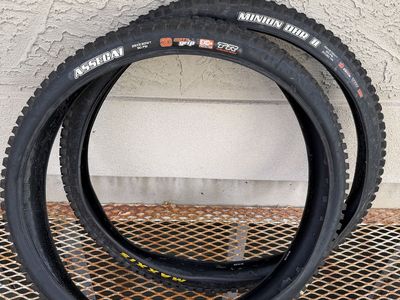Maxxis Assegai and Minion DHR II 29 inch Tires