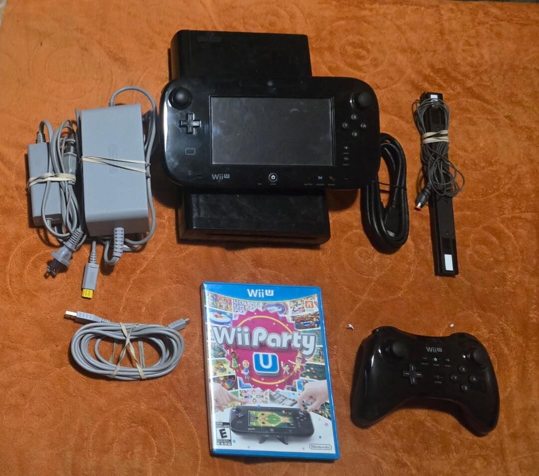 Wii U Deluxe with Pro controller and Wii Party U! Trades considered~