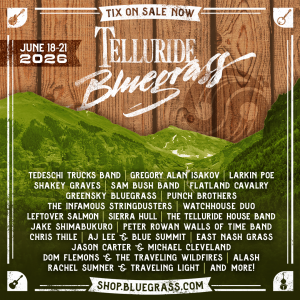 Telluride Bluegrass Tickets Jun 19th