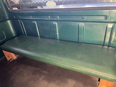 Custom made rear seat for a old extended cab truck