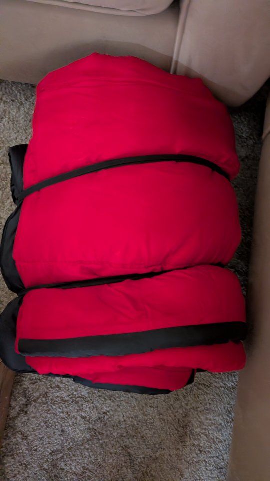 three sleeping bags