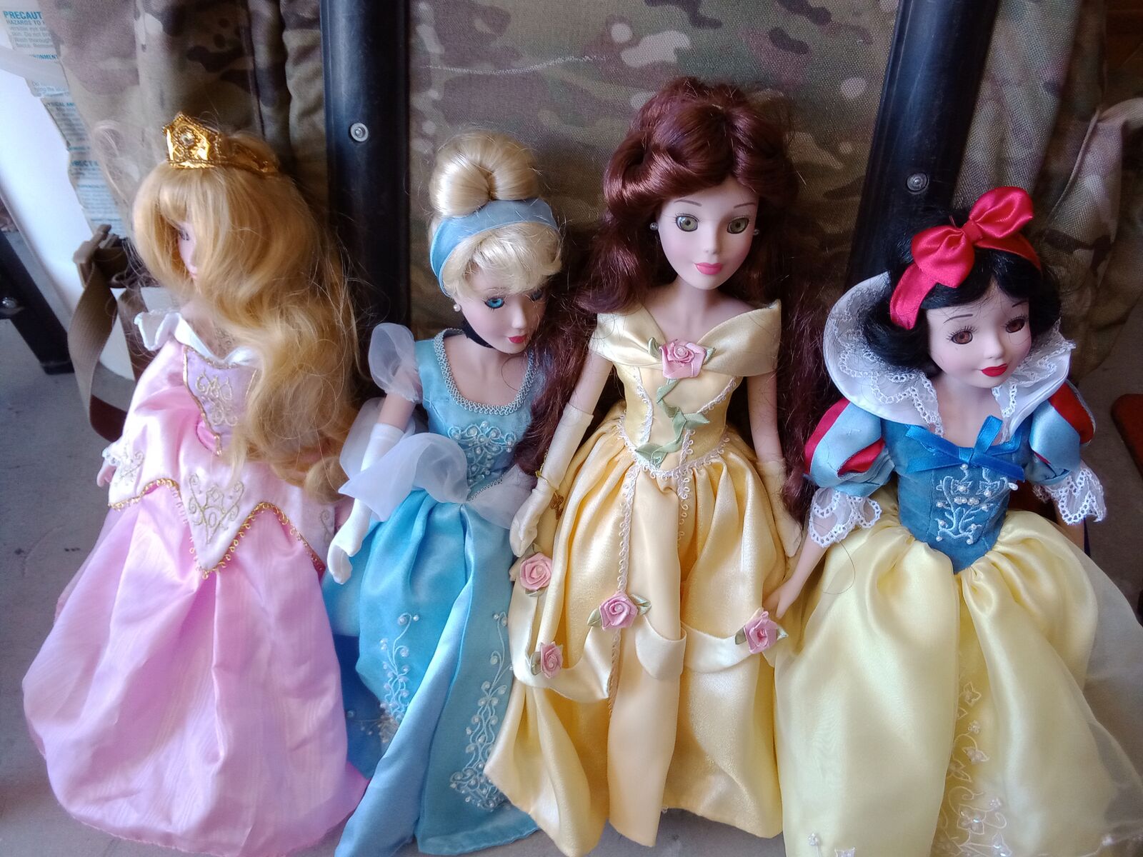 4 disney porcelian princess set