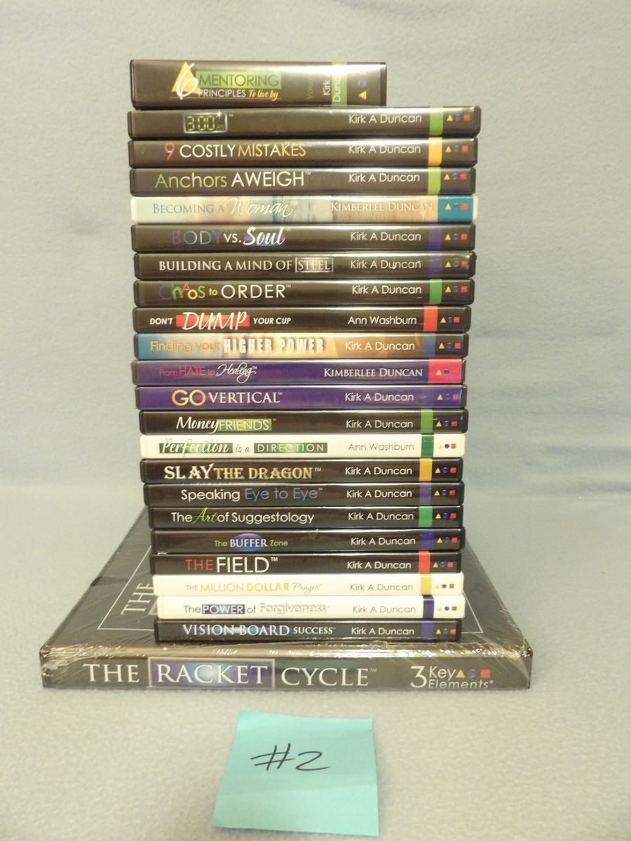 Lot of 23 Kirk & Kim Duncan~Ann Washburn~3 Key Elements~Life Coaching Recordings - 20 Pre-owned, 3 NEW