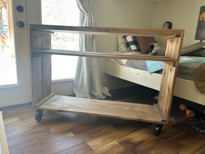 Wood TV Stand Handmade