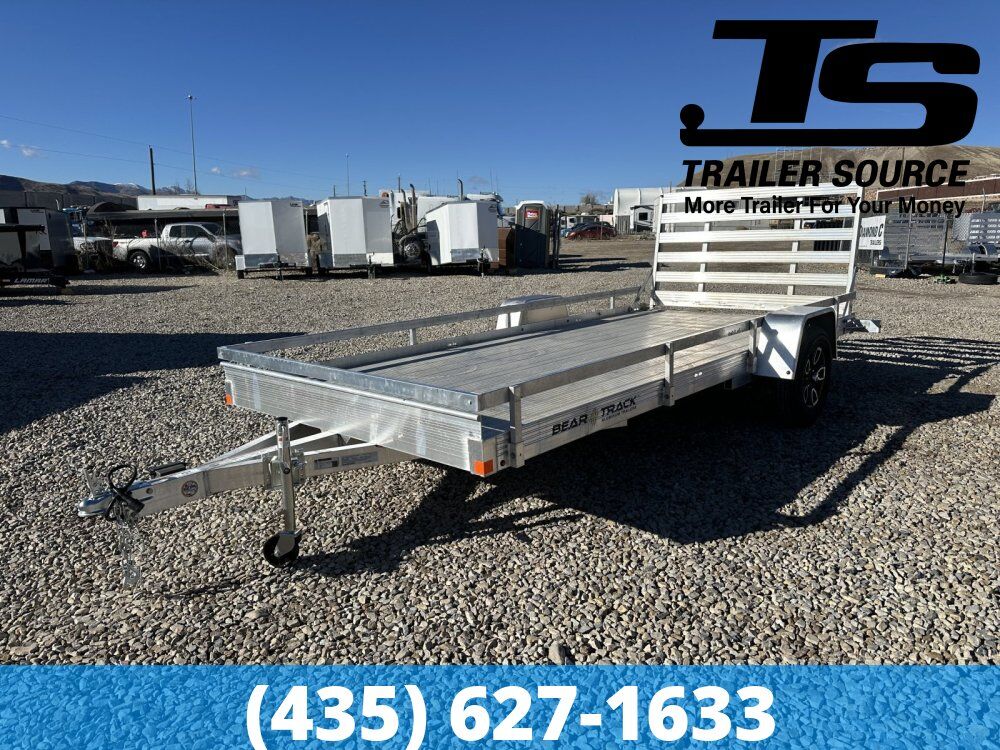 7x15 Bear Track BTU Aluminum Utility Trailer - 4.4K GVWR - Side Rails