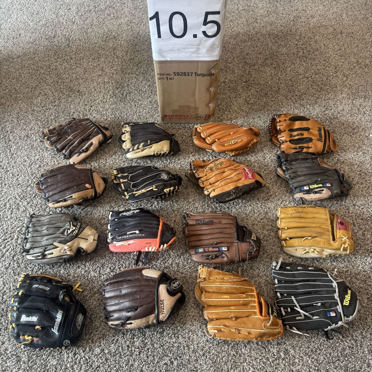 Mitts Gloves Size 10.5 Baseball Softball