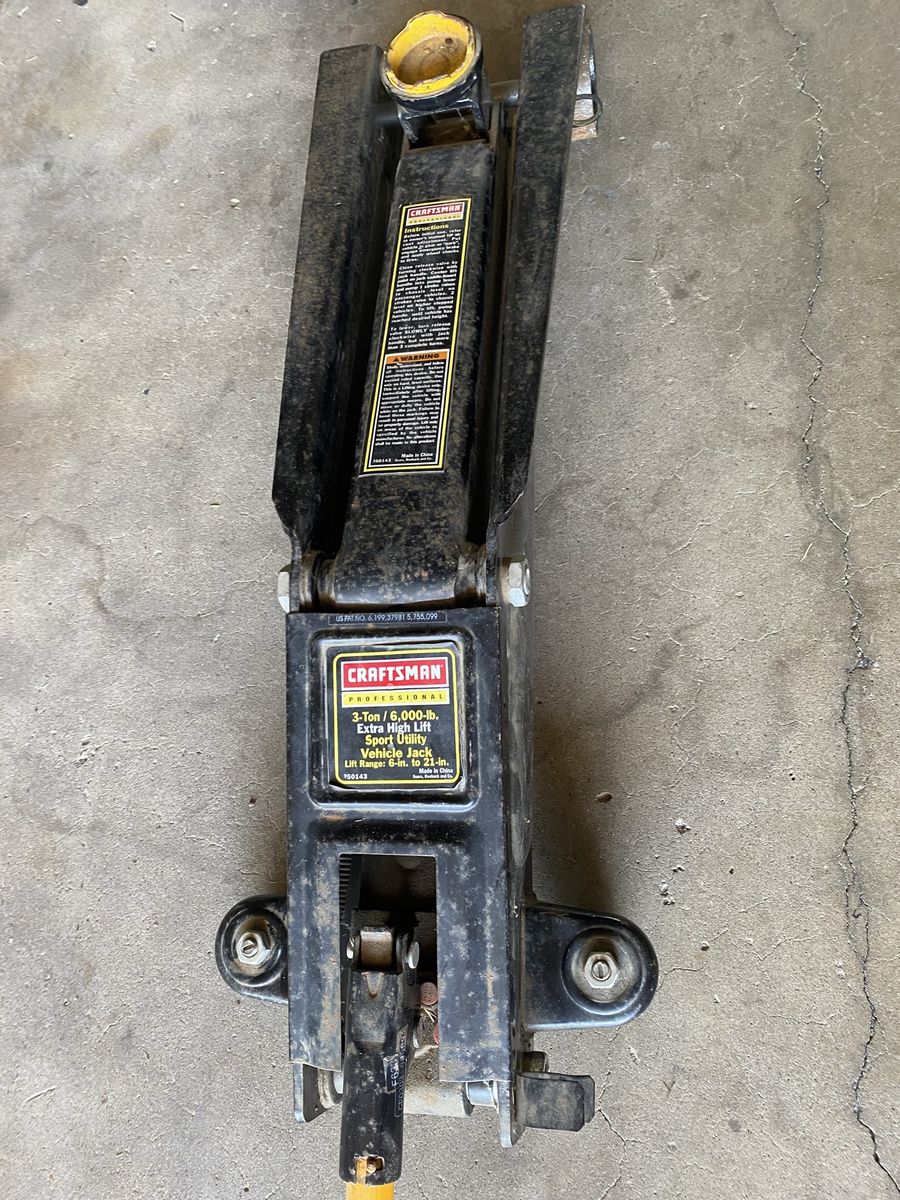 Craftsman Professional 3-Ton 6,000lb Extra High Lift Sport Utility Vehicle Jack 6-21in
