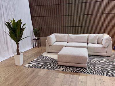 AIDEN & IVY 4-PIECE FABRIC MODULAR SECTIONAL