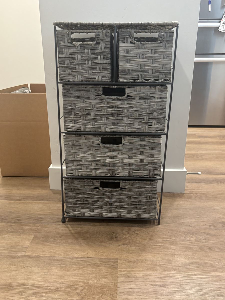 5 drawer shelf unit
