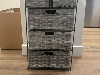 5 drawer shelf unit
