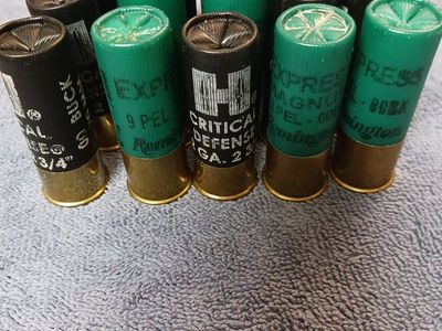 20 Mixed Shotgun Shells - 12 GA 2-3/4 Buckshot & Remington and Hornady
