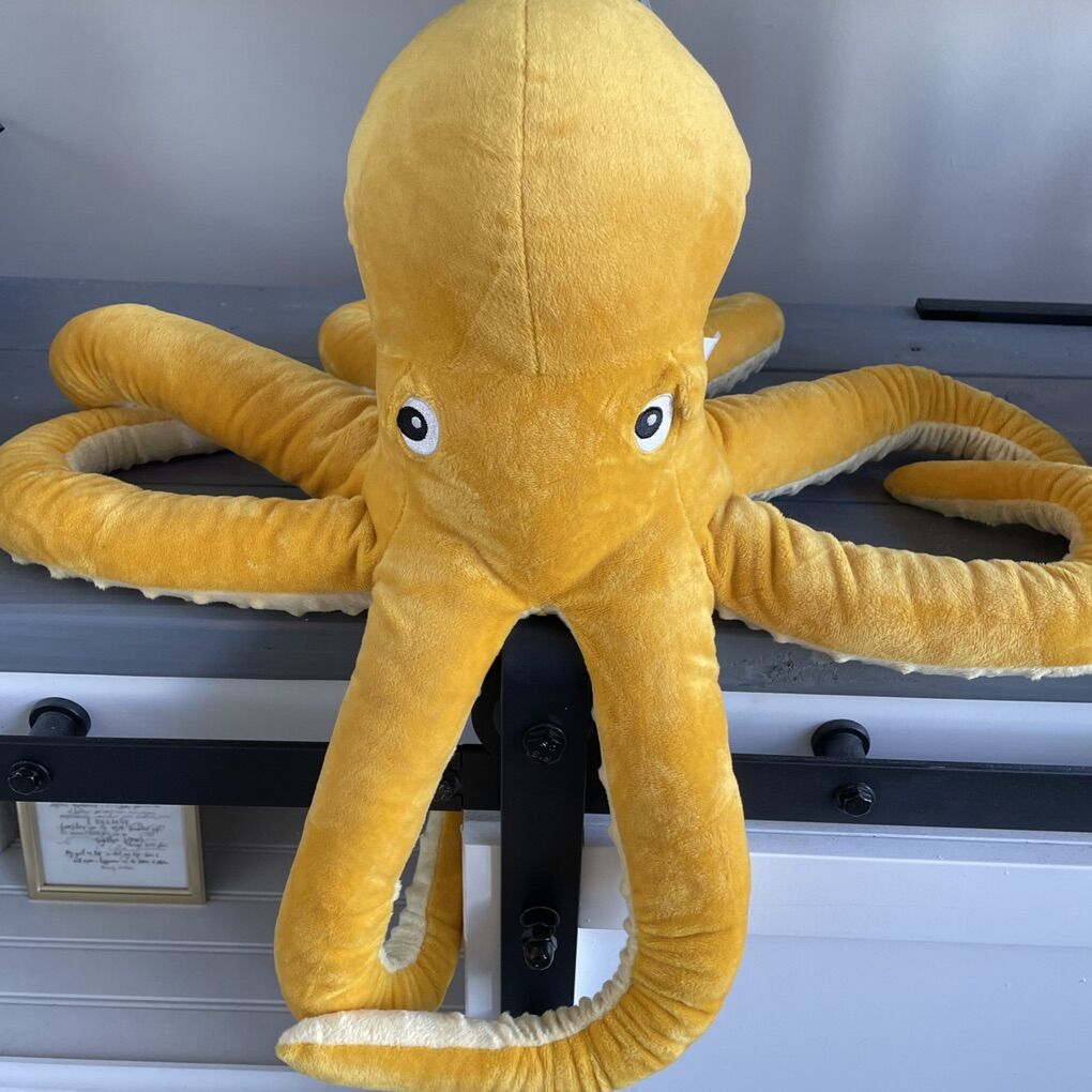 Ikea Blavingad Large Octopus Yellow