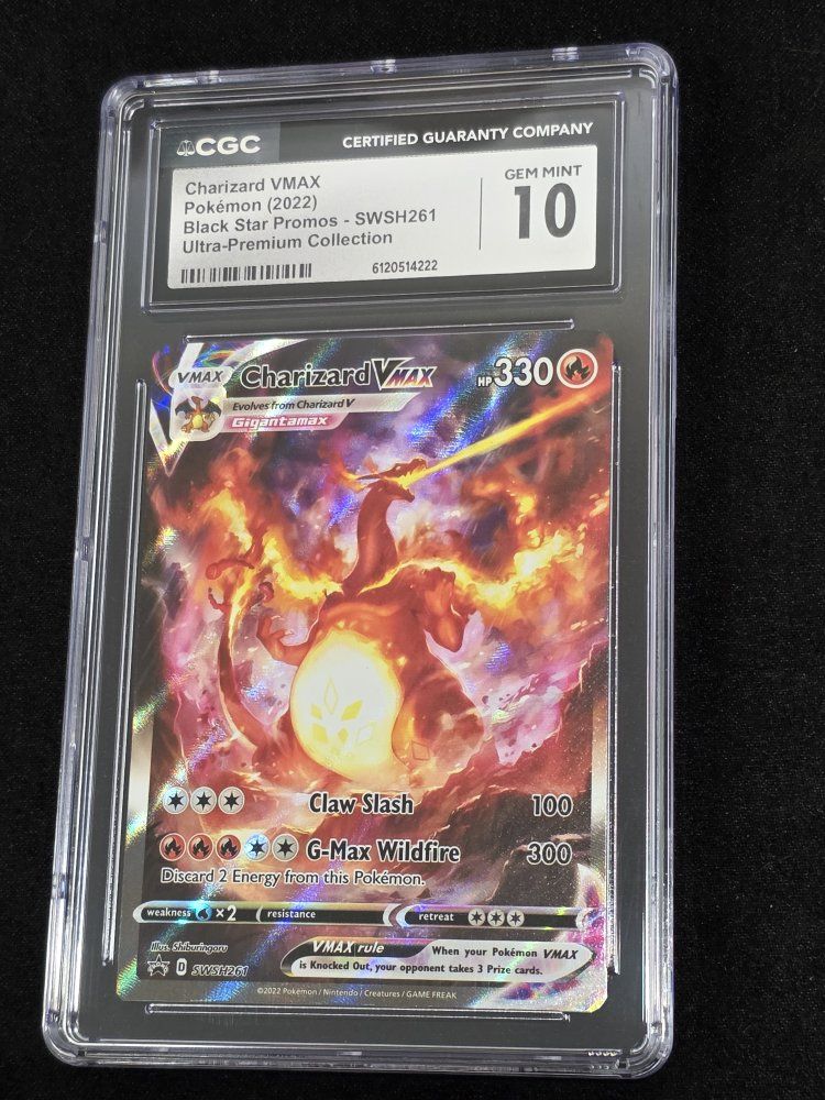 CGC Gem Mint 10 Charizard VMAX Promo SWSH261