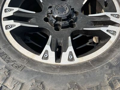 Patriot M/T 35x12.50R18LT Mud Terrain Tires with Black/Machined Wheels