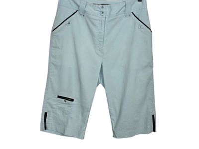 Jamie Sadock Stretch Golf Capri Shorts Women's 6 Mint Green & Black
