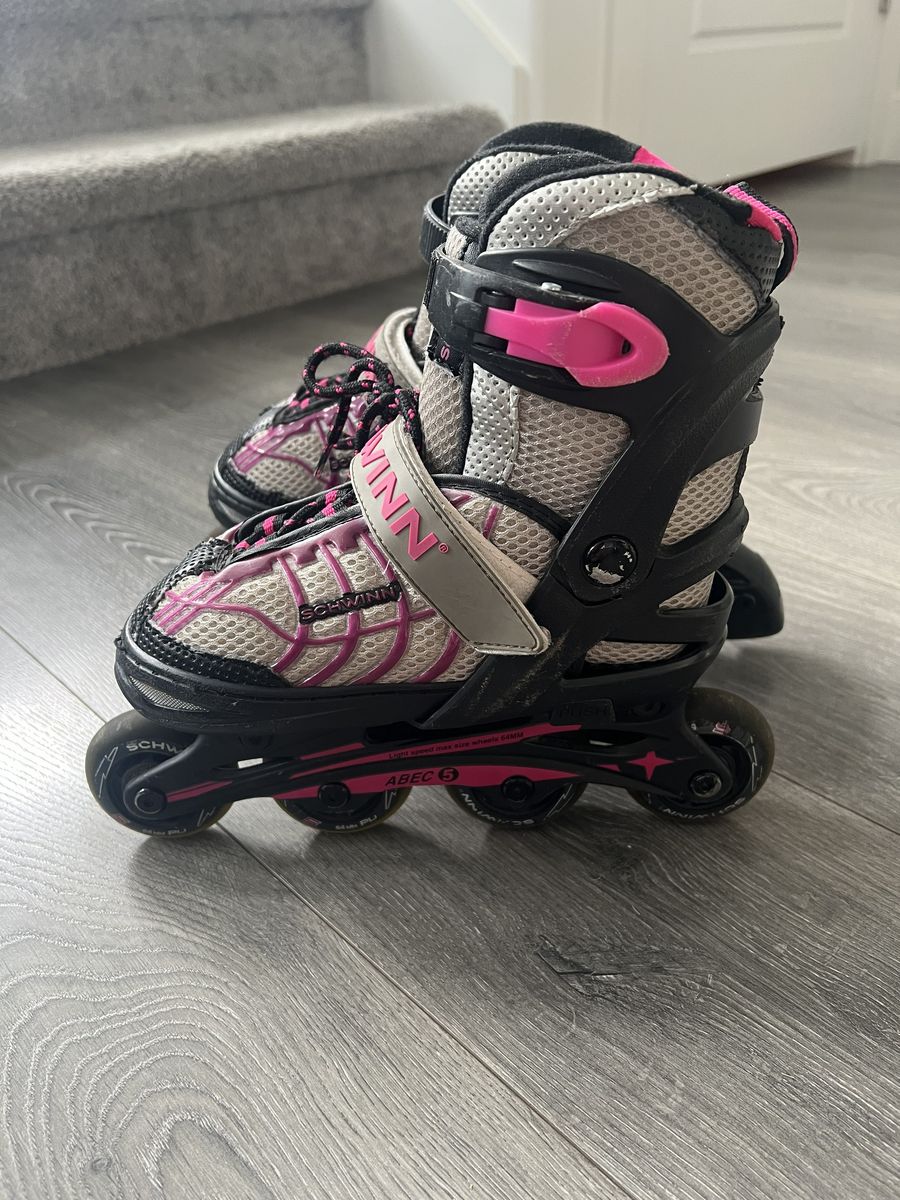 Schwinn Adjustable Rollerblades - Girls Size 1-4 | Pink | ABEC 5