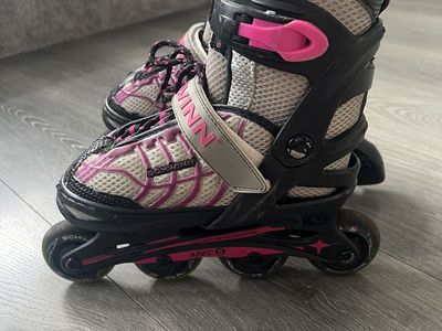 Schwinn Adjustable Rollerblades - Girls Size 1-4 | Pink | ABEC 5